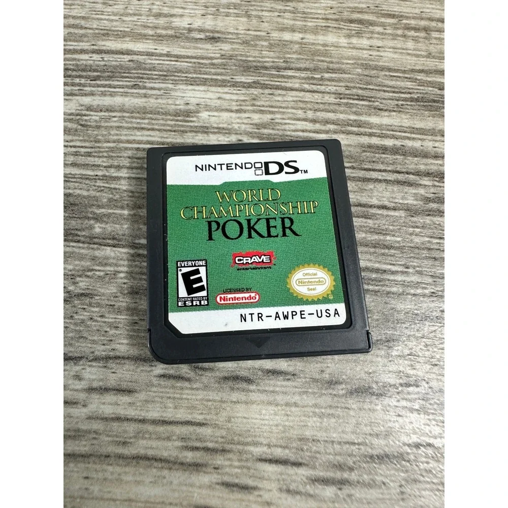 World Championship Poker Nintendo DS Game Cartridge NTR-AWPE-USA Crave Casino‎